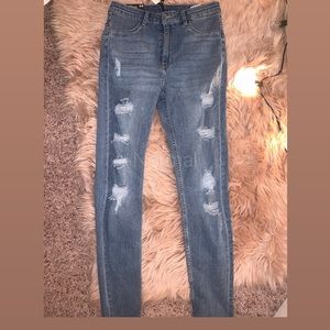 H&M skinny jeans .